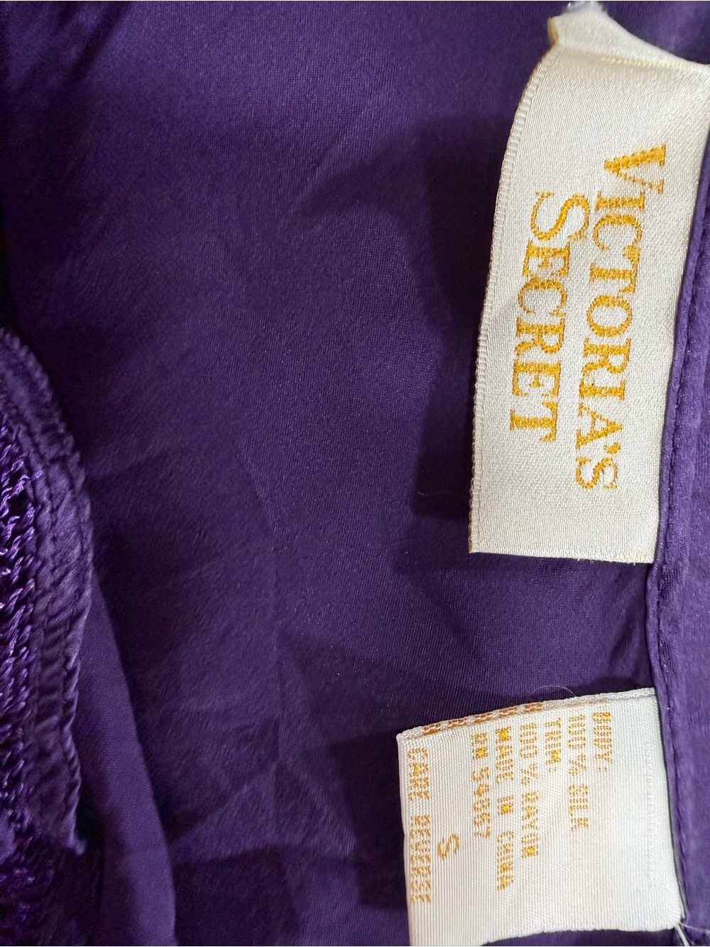Vintage Gold Label Victoria's Secret Purple nightgown - Picture 4 of 4